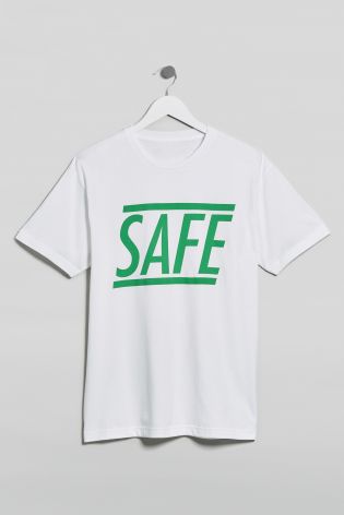 White Slogan Print T-Shirt